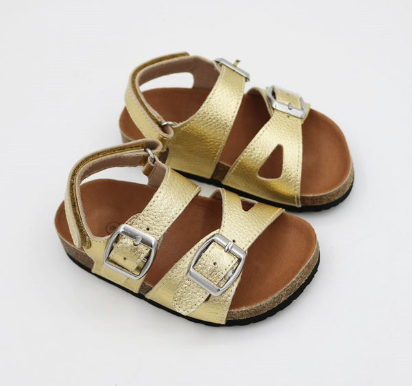Hamptons Footbed Sandals - Gold