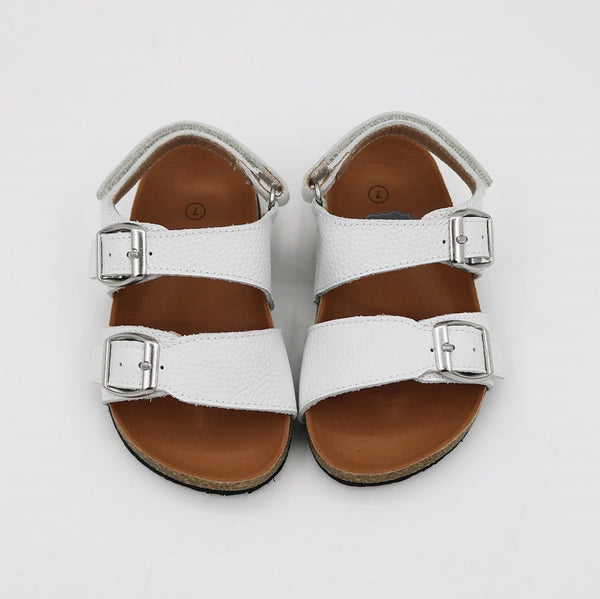 Brooklyn Footbed Sandals - White