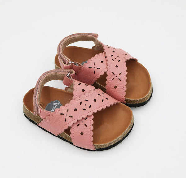Manhattan Footbed Sandals - Light Pink