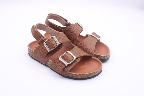 Brooklyn Footbed Sandals - Brown