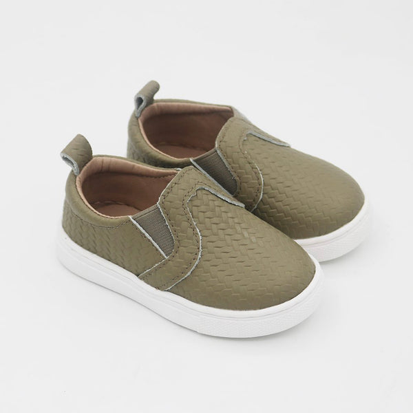 Madison Slip-on Sneakers - Grey Woven Leather