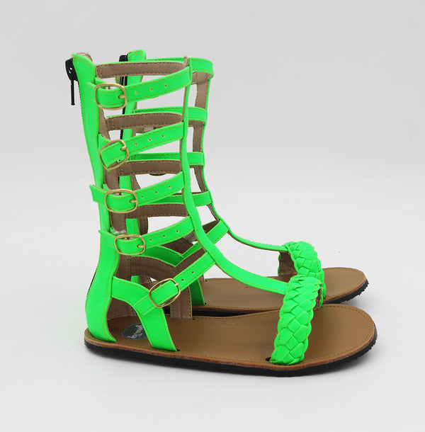 Maddie Gladiator Sandals - Neon Green