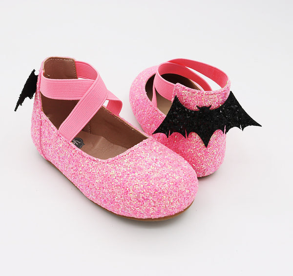 Bat Ballets - Pink Glitter Glow in a dark