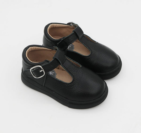 Soho Sneaker T-Straps - Black