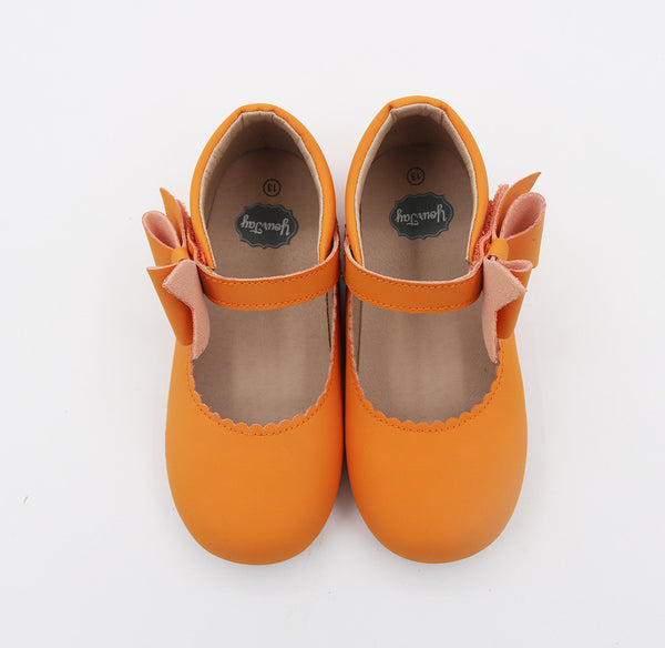 Lilien Side Bow Mary Jane -  Pumpkin Orange