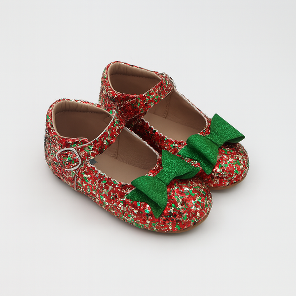 Preorder JOY New Bow Mary Jane Christmas Glitter