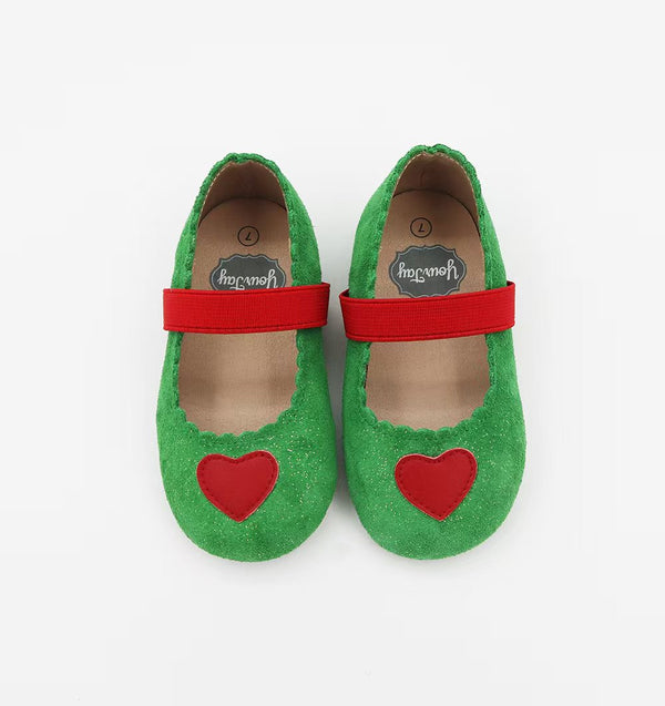 Taila's Mary Jane Elastic Band - Green One