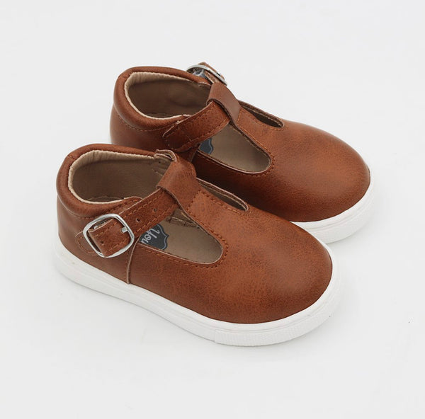 Soho Sneaker T-Straps - Brown