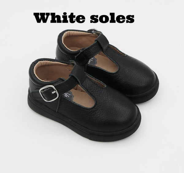 PRE-Order Soho Sneaker T-Straps - Black