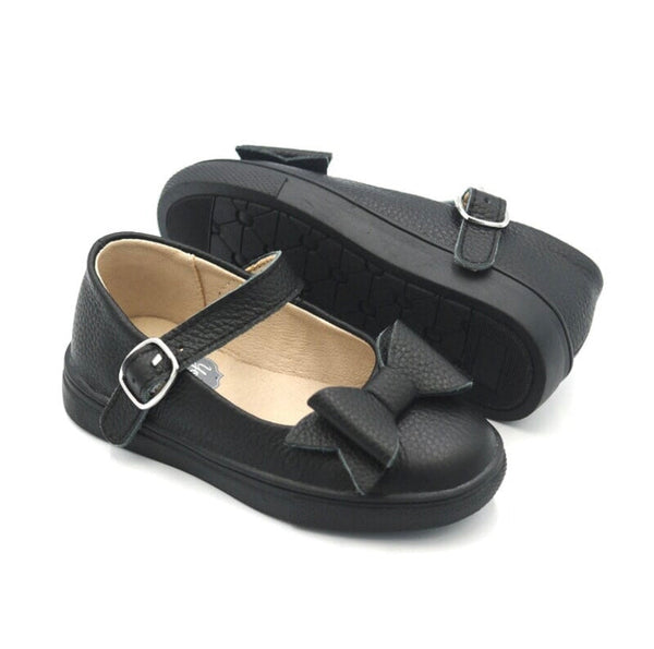 Chelsea Sneaker sole Mary Jane with bow - Black
