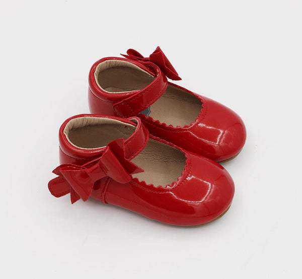 Lilien Side Bow Mary Jane - Red Patent Leather