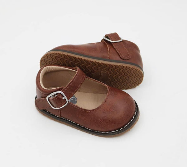 New Mary Jane Distressed Brown