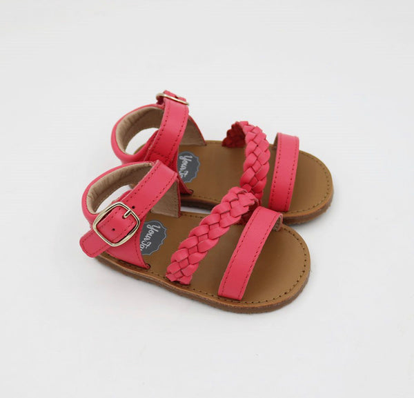 Mia Braid Sandals - Pink