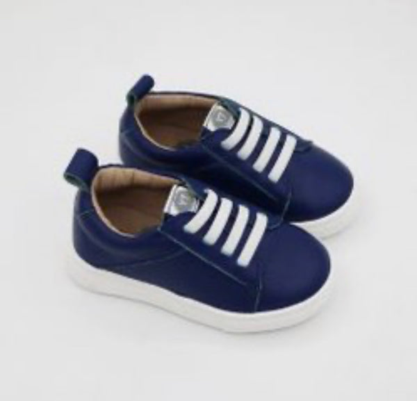 Low Top Sneakers (Tennis Shoes) - Navy Blue