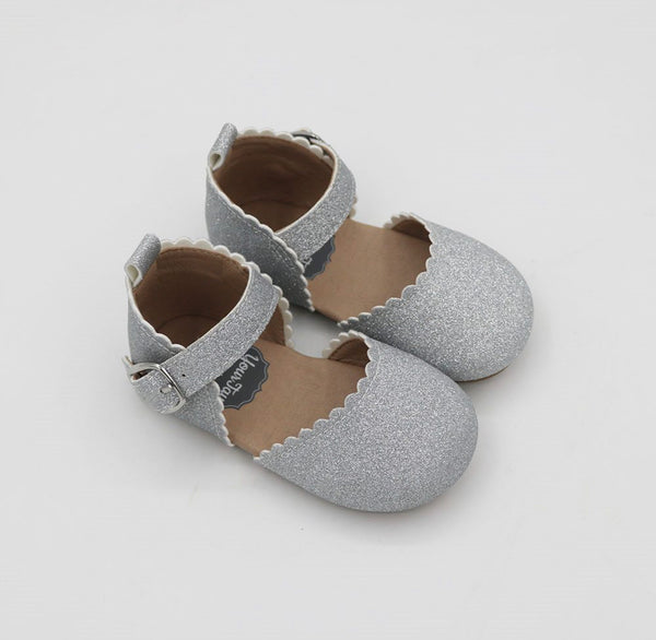 Jennas Closed Toe - Silver Glitter