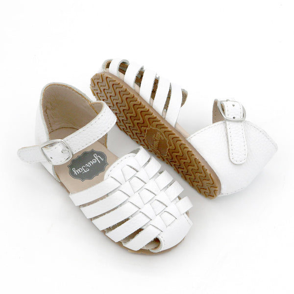 Isla Cage Sandals - White