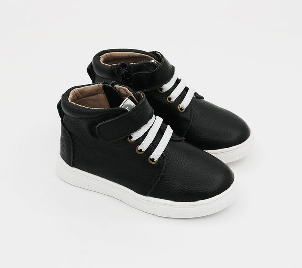 High Top Black Sneakers - Blackout