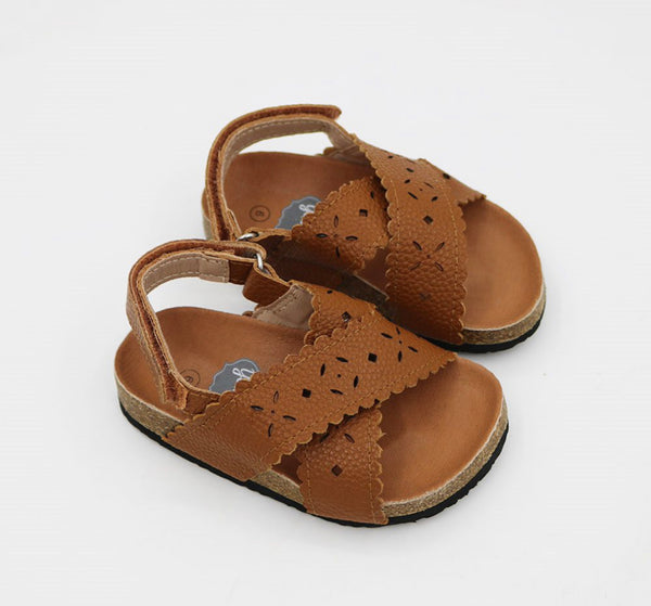 Manhattan Footbed Sandals - Dark Brown
